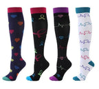 4 Pairs Compression Socks