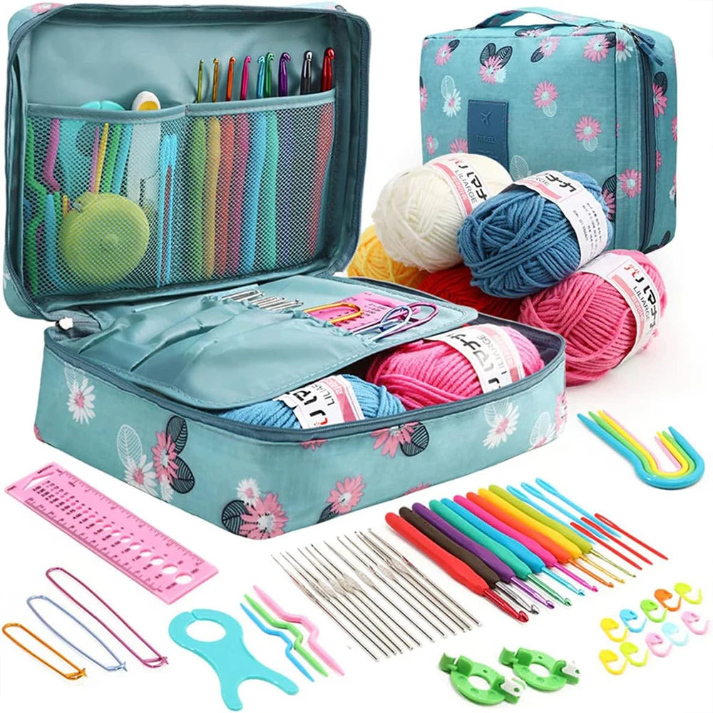 Yarn , Steel Needles Crochet Kit for Beginners