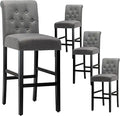 30'' Set of 4 Bar Chairs  Gray