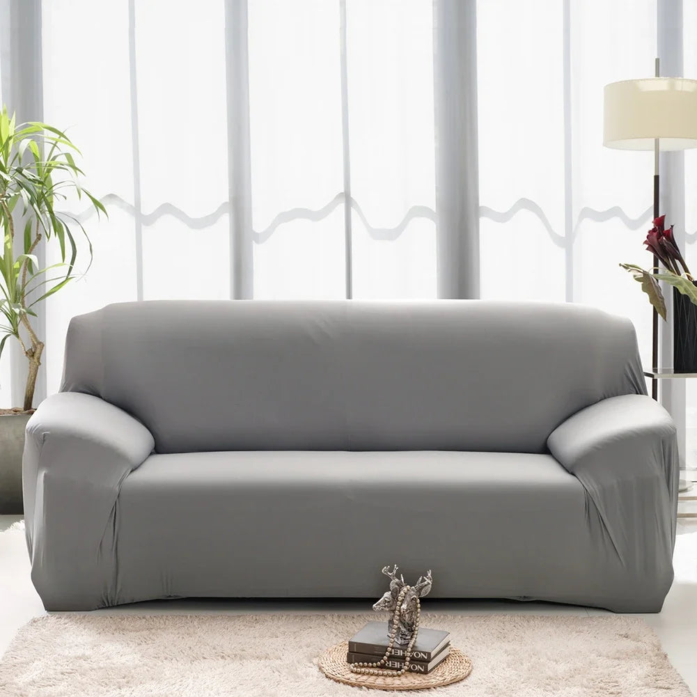 Solid Color Sofa Covers, Elastic