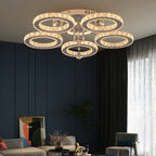 Crystal Led  Remote Control Modern Chandelier