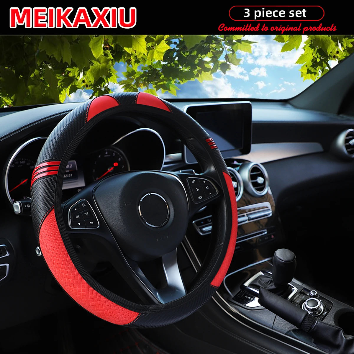 3/ 5 Set  Accessories - Steering Wheel Cover
