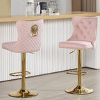 Set of 2 Swivel Chairs with Lion