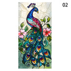 Peacock Pattern Art Window Film