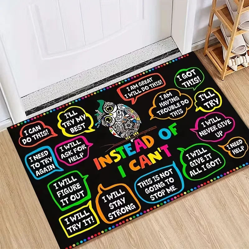 Rainbow Colored Ceramic Tile Mat