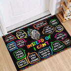Rainbow Colored Ceramic Tile Mat