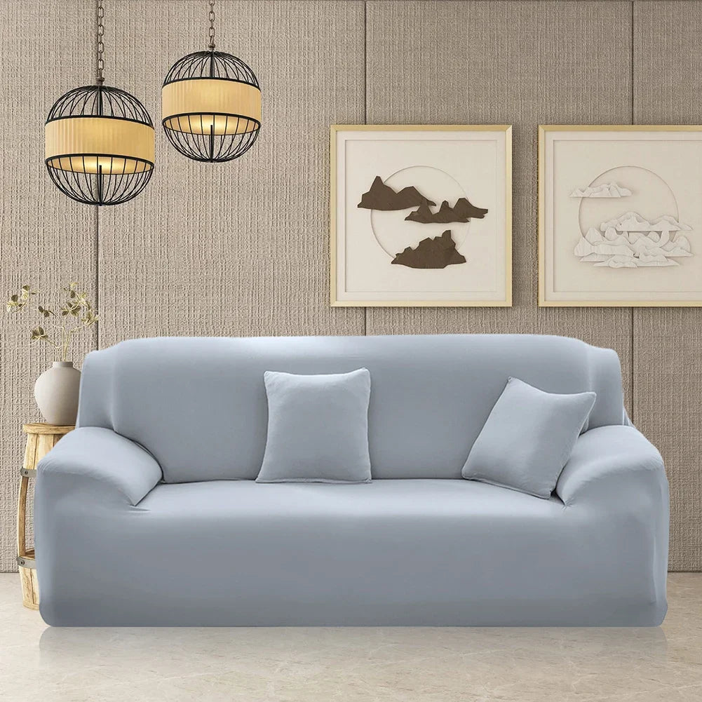 Solid Color Sofa Covers, Elastic