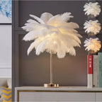 Ostrich Feather Lamp, 3-Color Modes