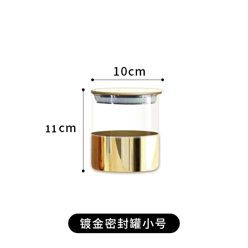 Golden Glass Sealed Storage