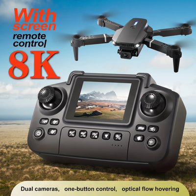 Foldable Drone / Dual Cameras / 8K Scre/Remote Control