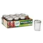 12 Jars w/ Lid, Band, 8 Oz,