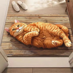 Adorable Cat Doormat/ Non-Slip