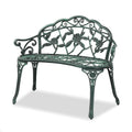 Outdoor Metal Rose Bench, 2-Person
