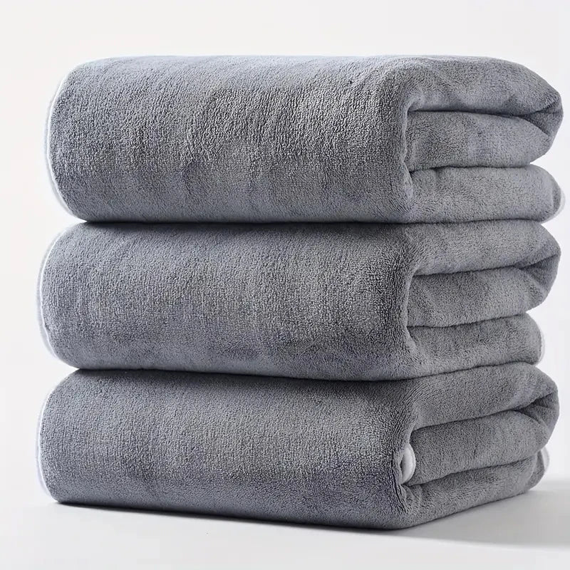Velvet Bath Towels 3 Pk (70x140cm)