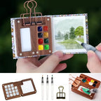 Watercolor Art Painting Kit , Clip ,Water Brush