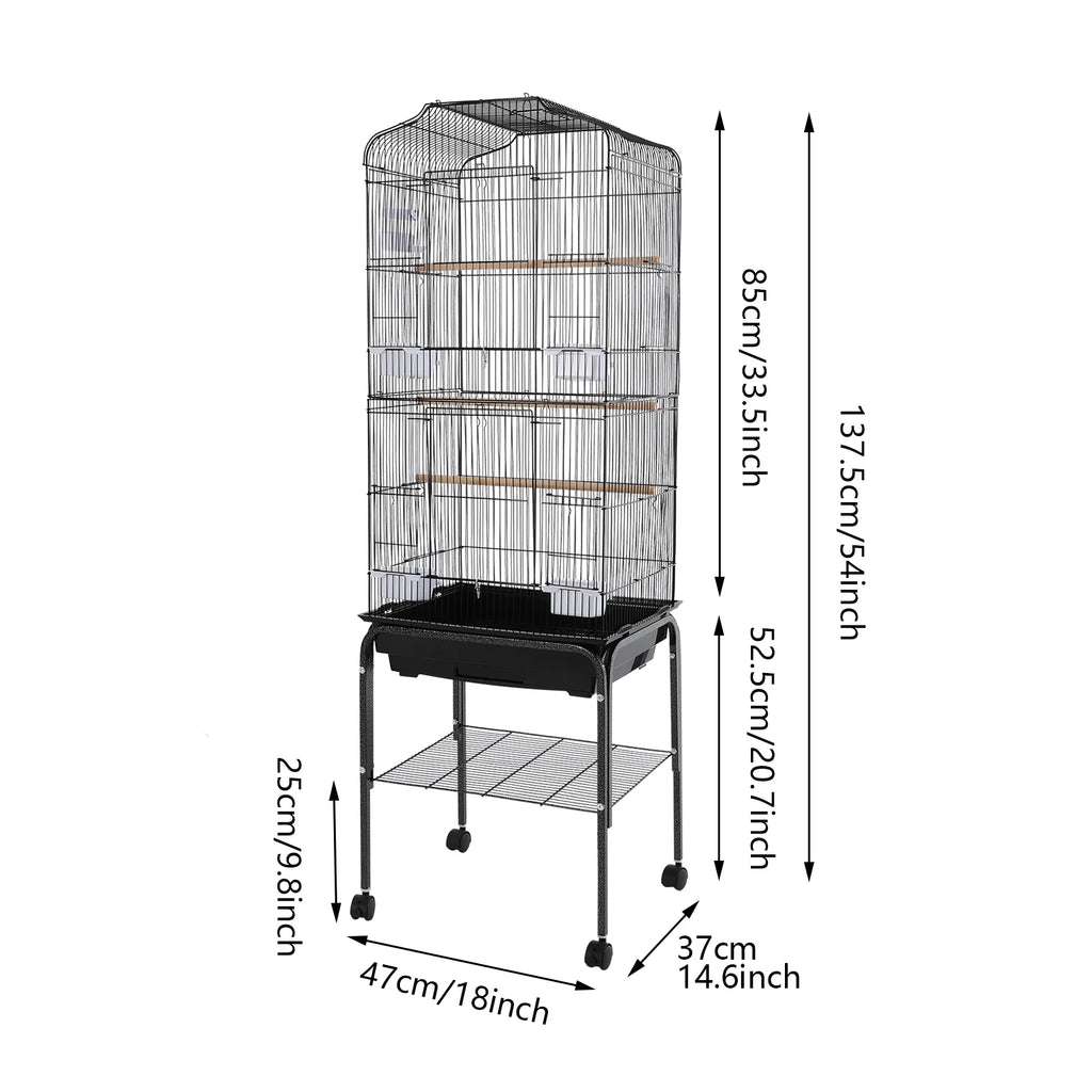 Large Bird Cage with Stand / Wheels