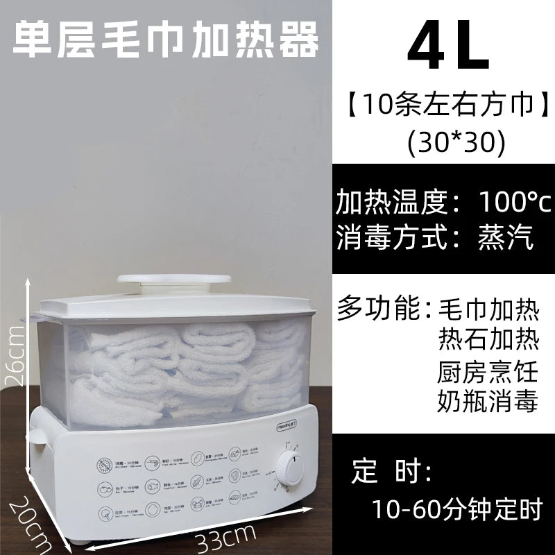 Towel heating cabinet