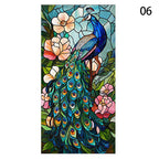 Peacock Pattern Art Window Film