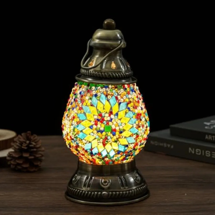 Turkish Mosaic Lamp, Rechargeable, Touch