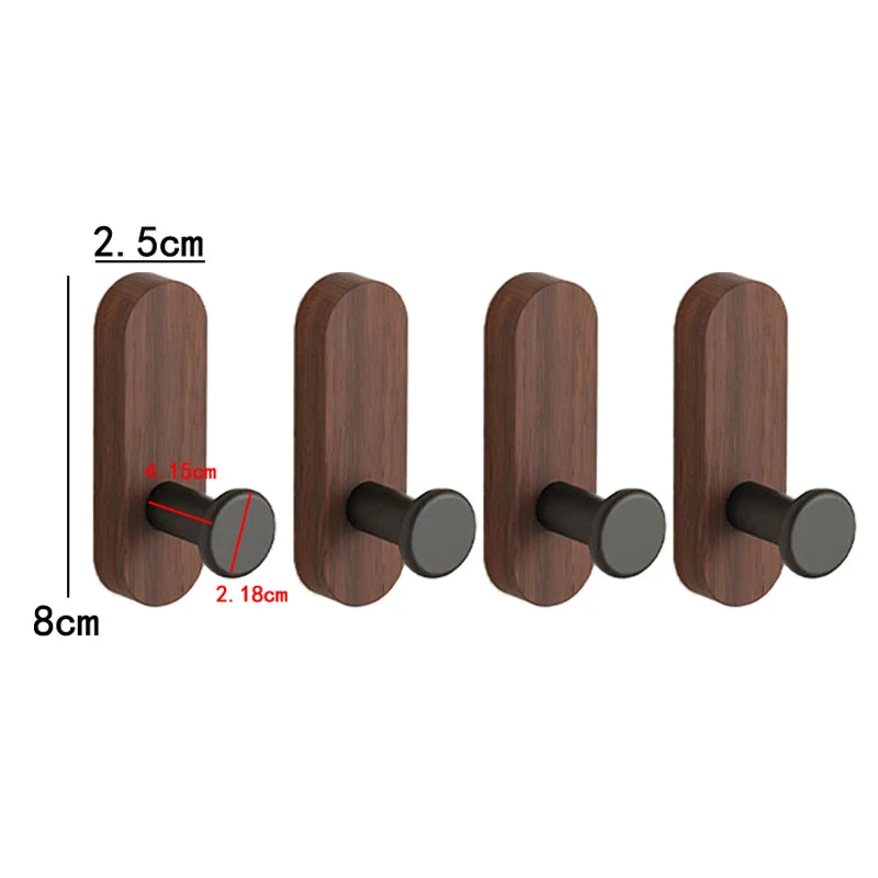Wood Handle Clothes Hook