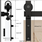 Bi-Folding Sliding Door Kit / 2 Doors