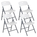 2/4/6 Pack Plastic Stackable Folding Chairs