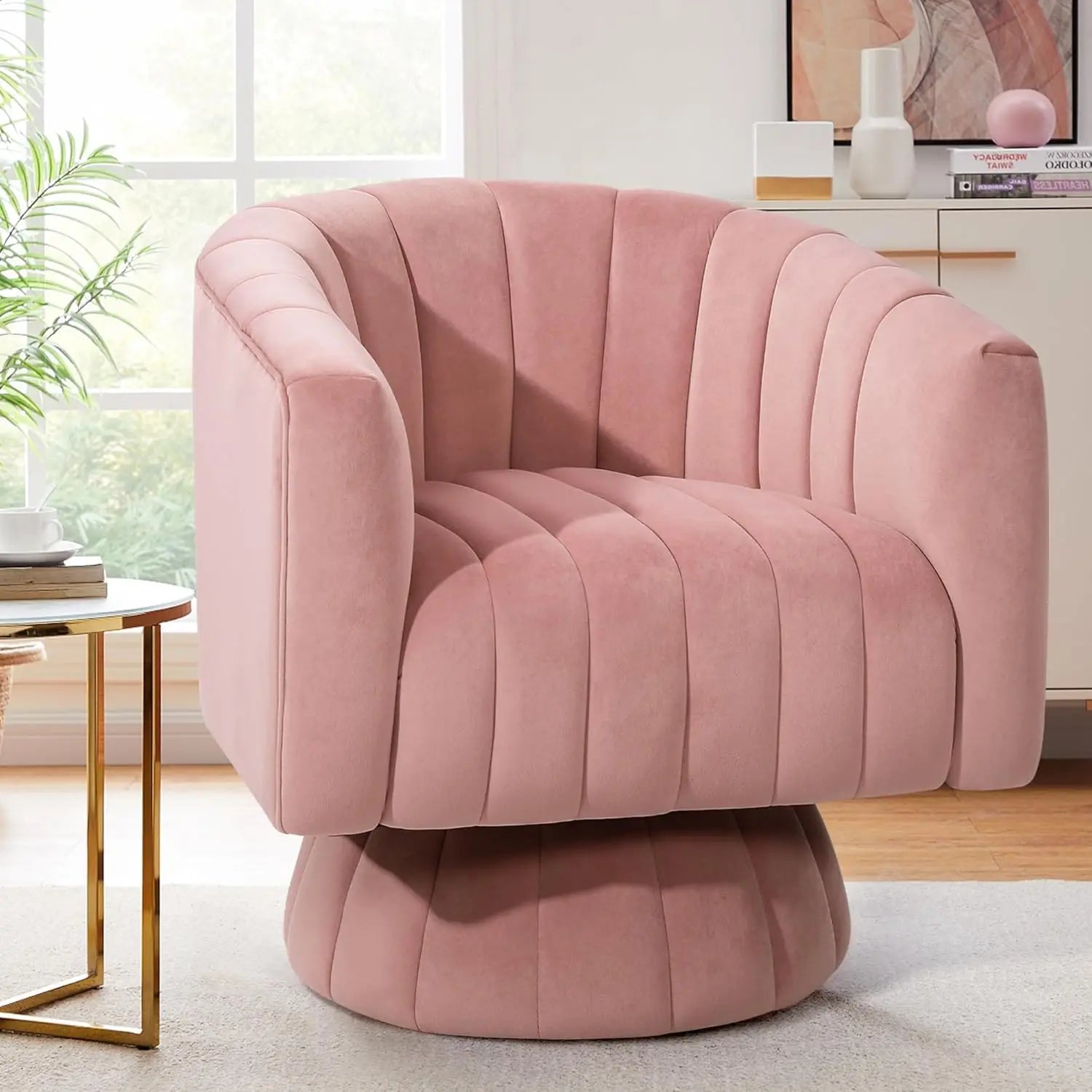 360° Swivel Accent Chair/ Armrest Set of 2