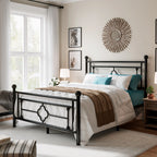 Platform Bed Frame, Vintage Victorian