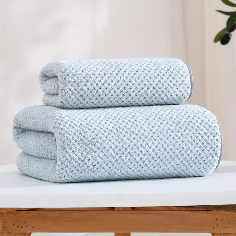 Fleece Bath Towel 3pc Set