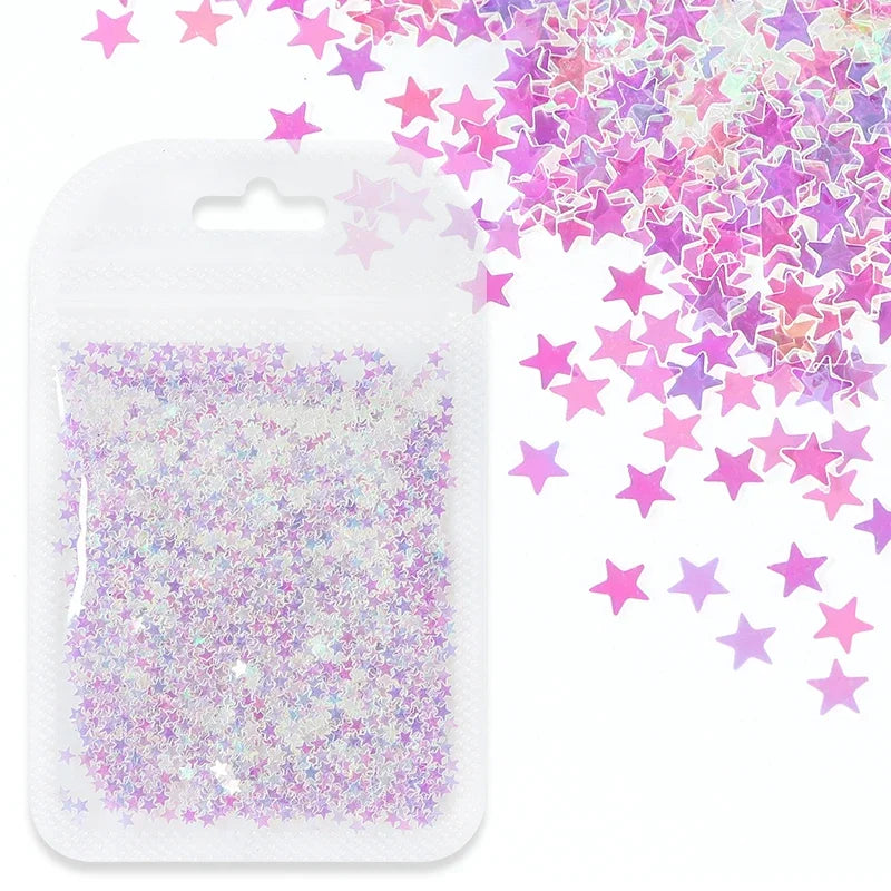 Holographic Stars Glitter For Epoxy Resin