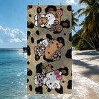 Hello Kitty Leopard Beach Towels