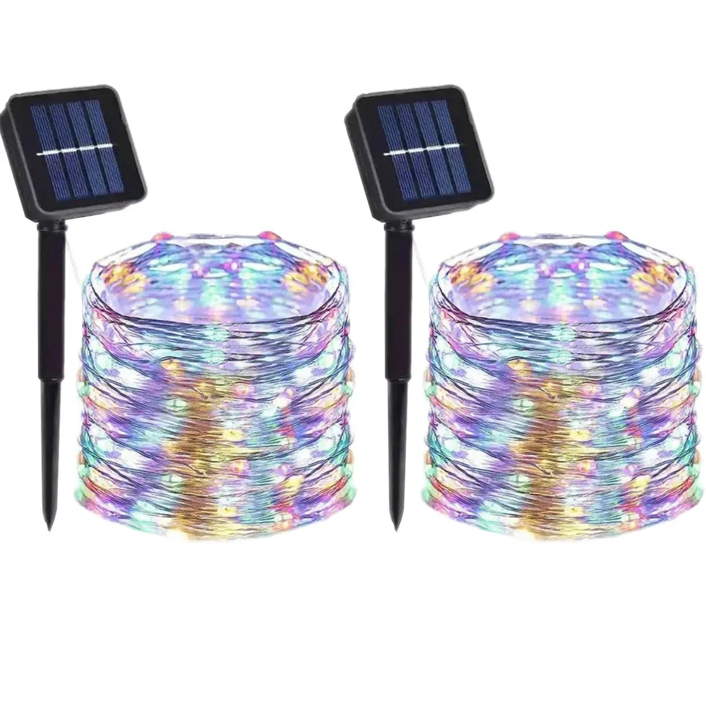 100 LEDS Solar Lights, 8 Modes