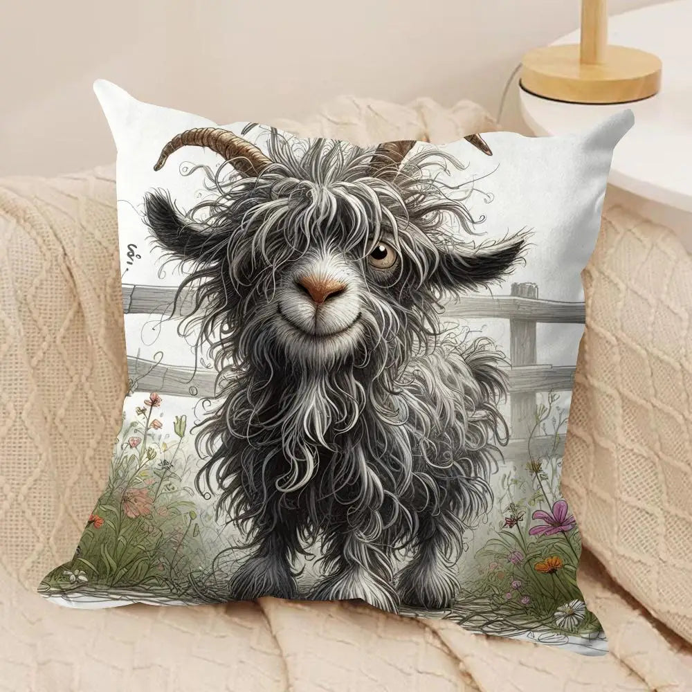 Spooky Goat Face Cover