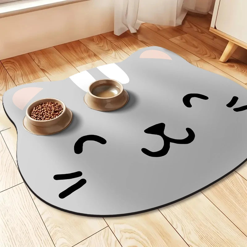 Simple pet feeding mat