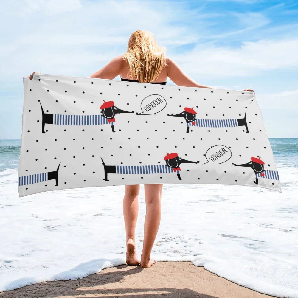 Dachshund Beach Towel