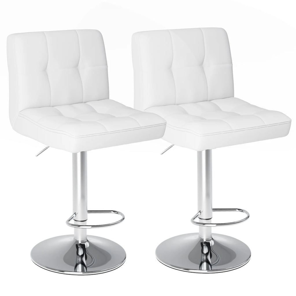 Leather Bar Stools Set of 2