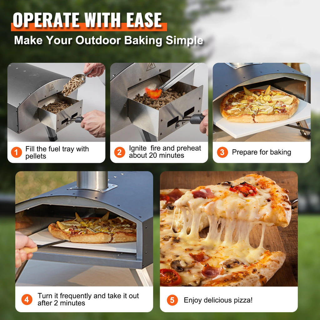 12inch Outdoor Oven Charcoal Pizza Grill