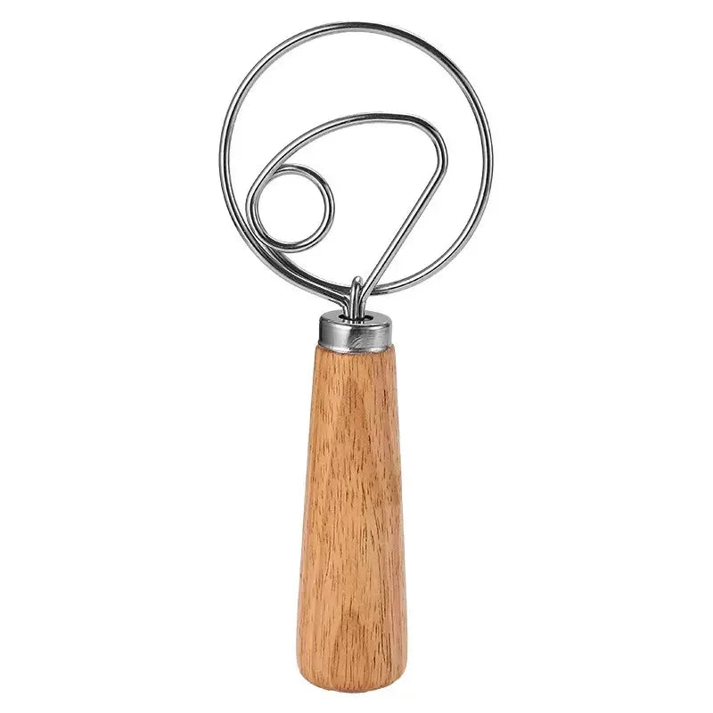 Oak Handle  Danish Dough Whisk