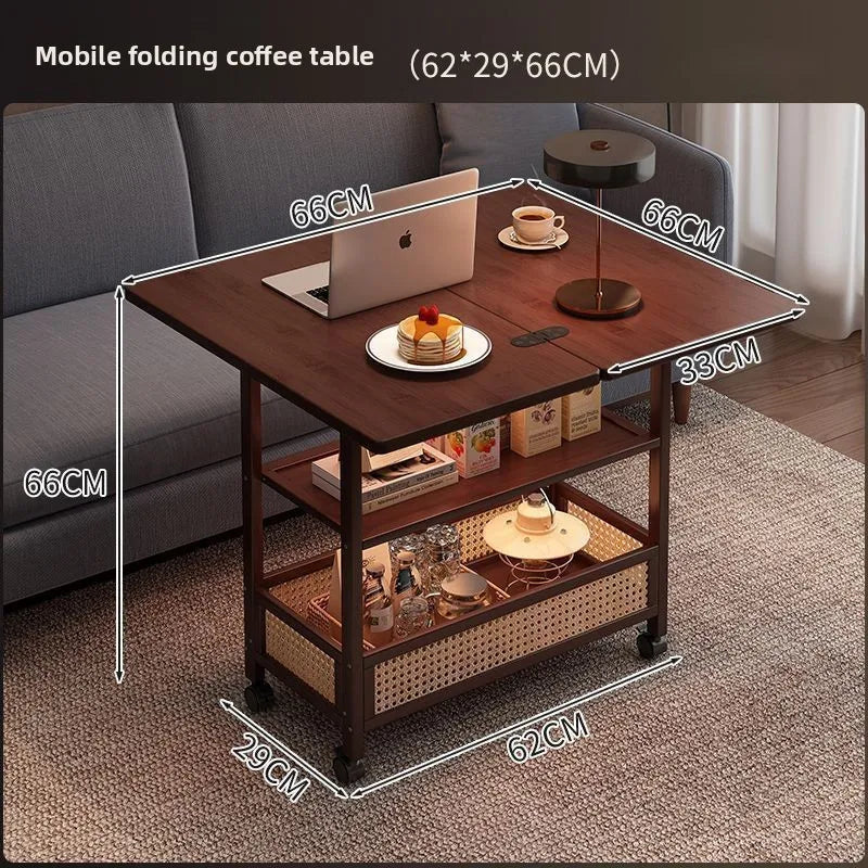 Foldable Solid Wood Coffee Table
