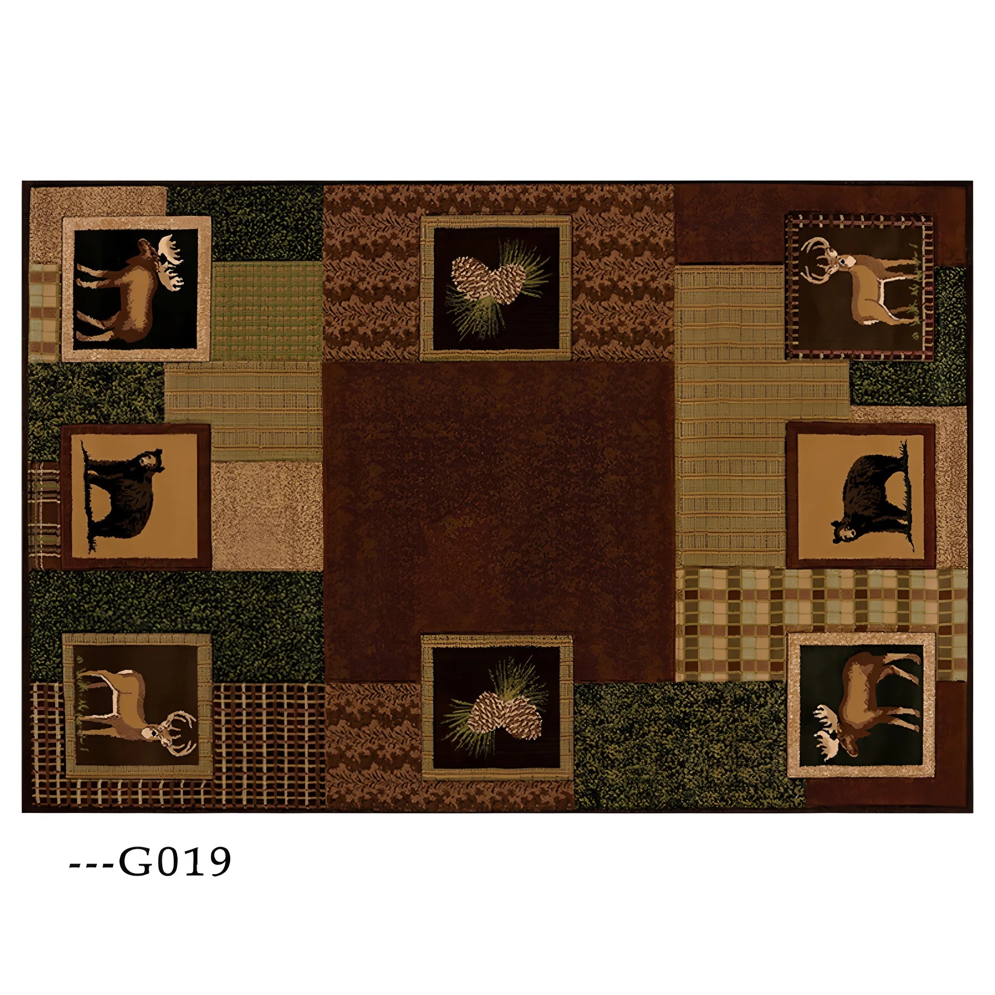 Bear,  Moose,  Deer Carpet
