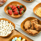 10PCS Wood Grain Dish