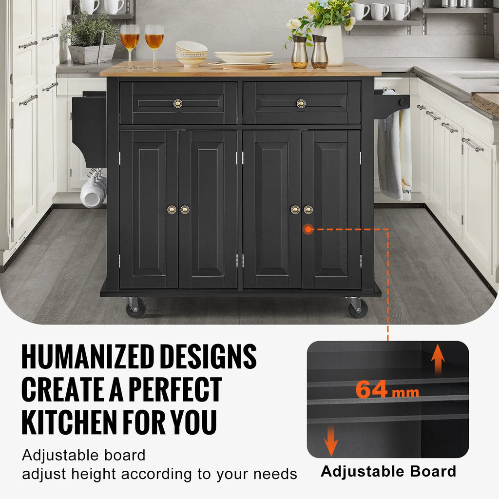 43" Kitchen Island Cart