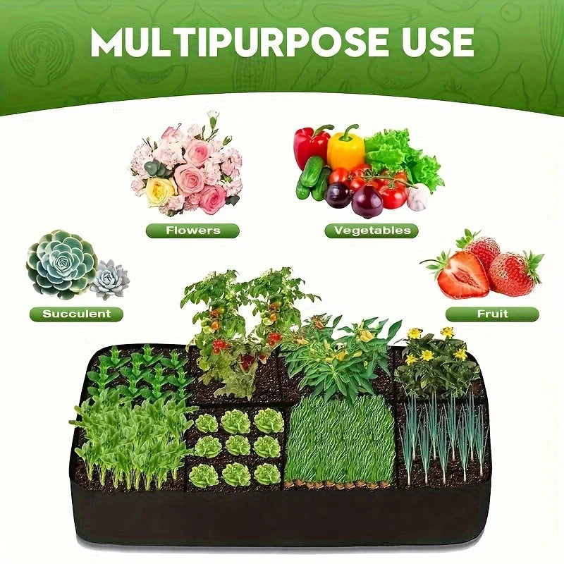 128 Gallon, 3x6FT Breathable Raised Beds
