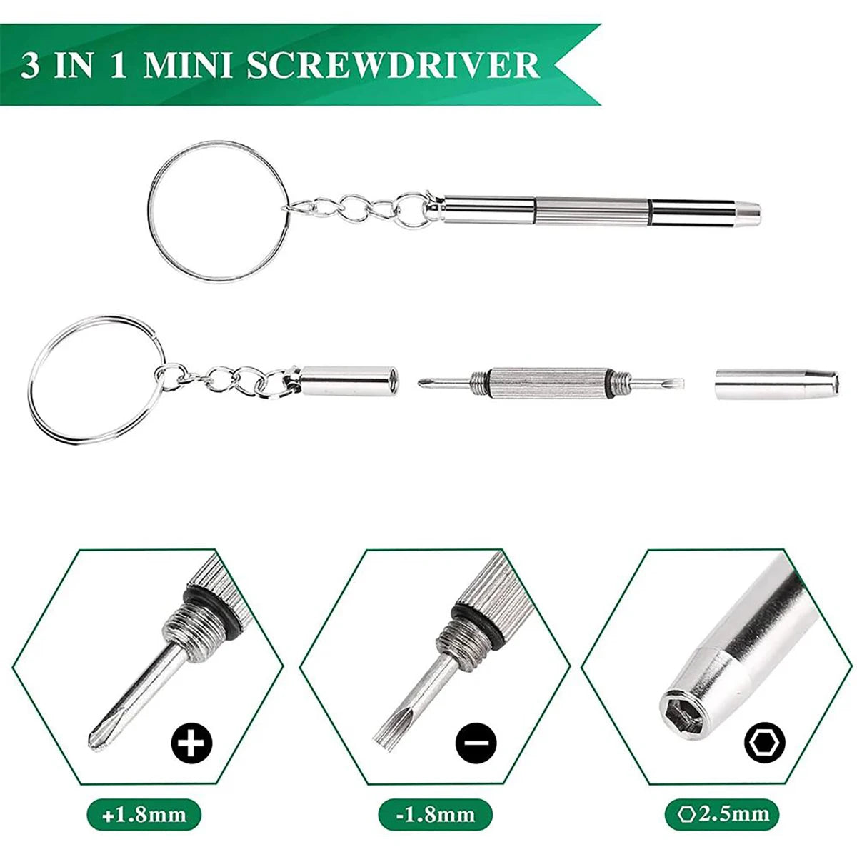 1/2/10pcs Mini Screwdriver, Eyeglasses