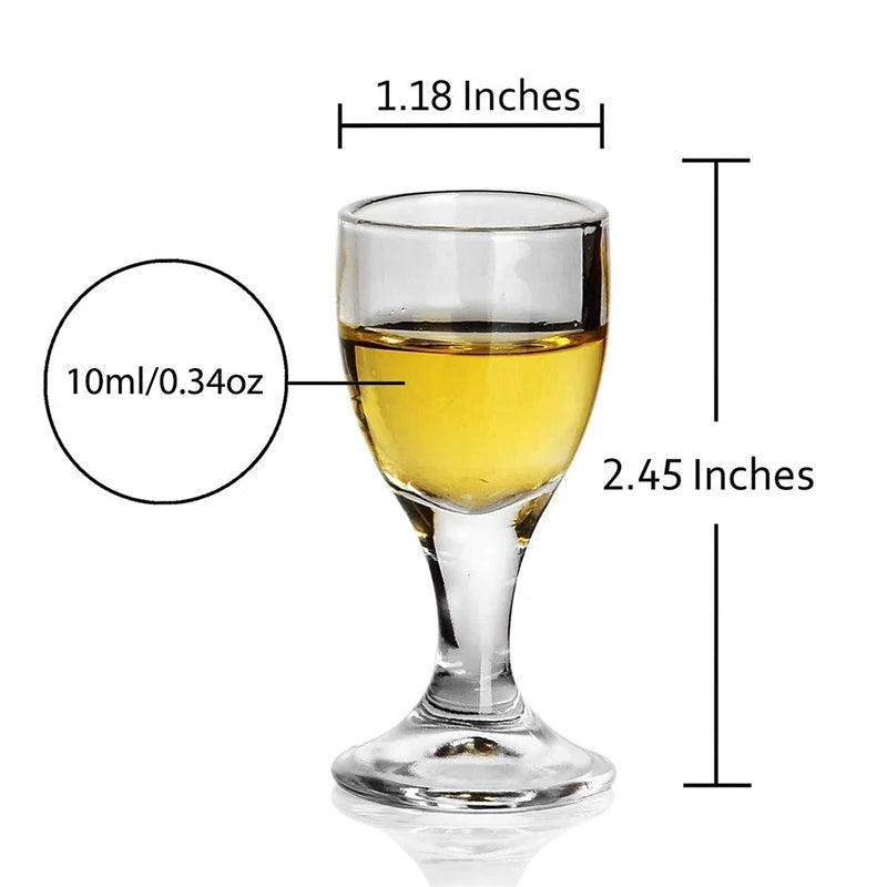 6/12pcs  Small Goblet Glass