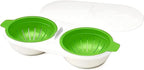 One Set DOUBLE  Microwave Egg Poacher