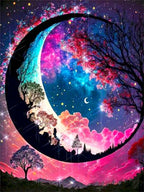 Diamond Painting Fantasy Moon Tree