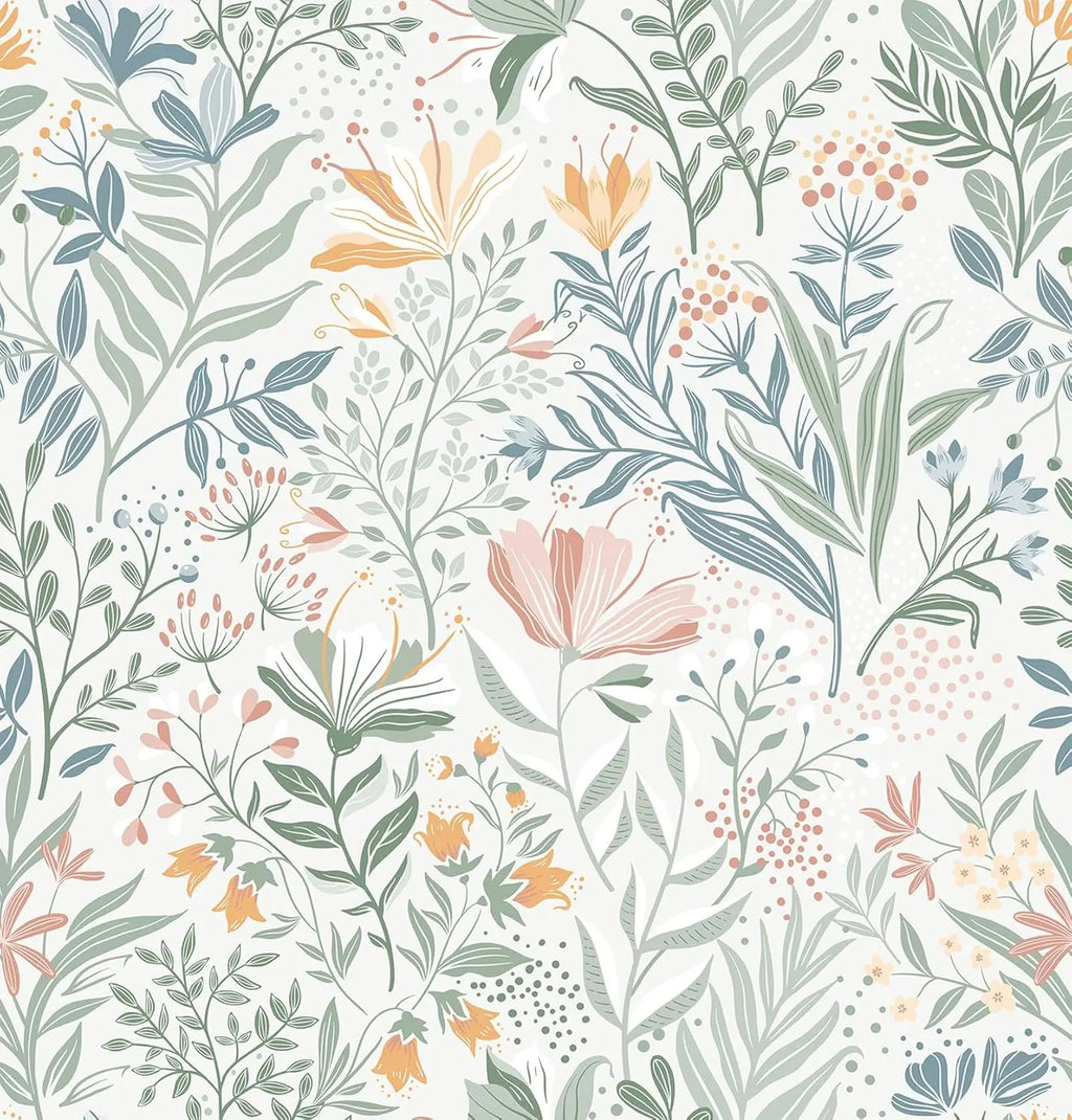 Floral Peel/ Stick Wallpaper
