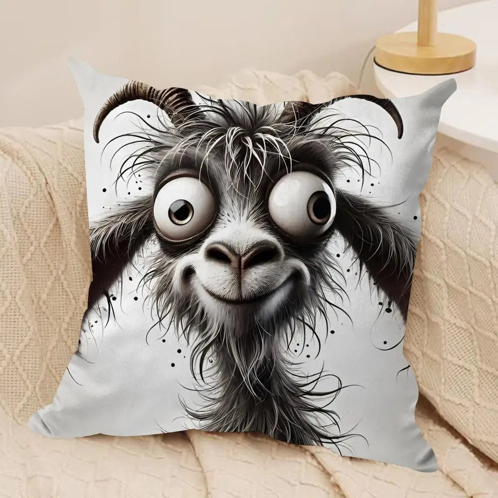Spooky Goat Face Cover