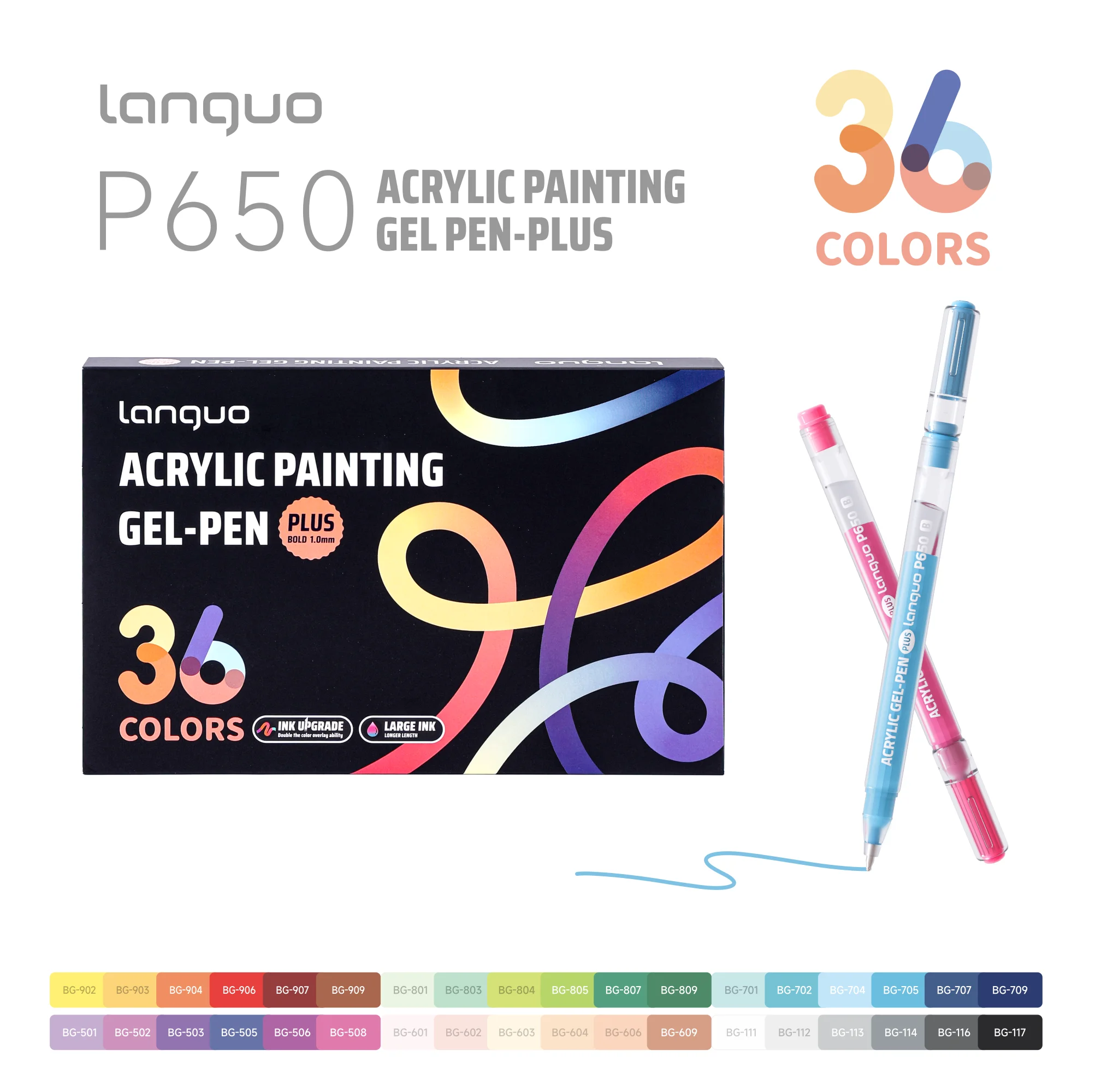 6/24/36/54/72/90 Colors Acrylic Painting Pens